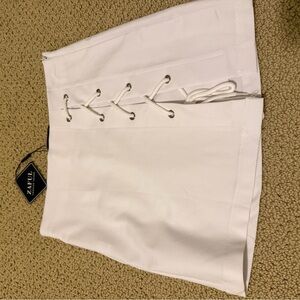 Zaful White Mini Skirt